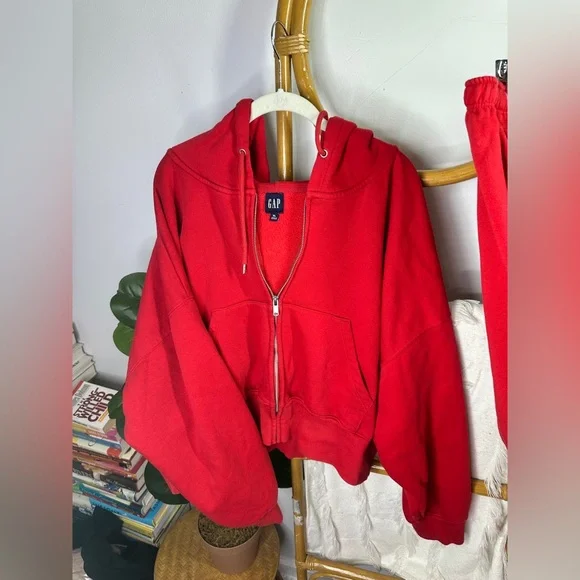 Gap Red Sweatsuit Sweat Set sz XL - Picture 3 of 6